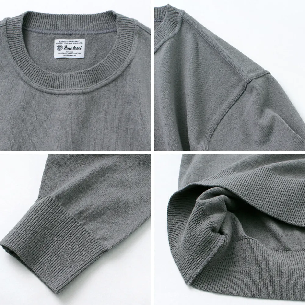 YONETOMI NEW BASIC Knits^/ Wave Cotton Knit Pullover