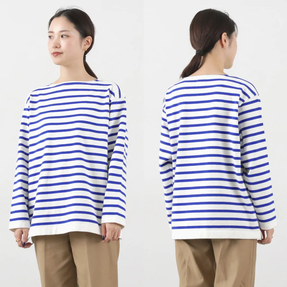 YONETOMI NEW BASIC T-Shirts^/ Wave Cotton Basque Knit Pullover