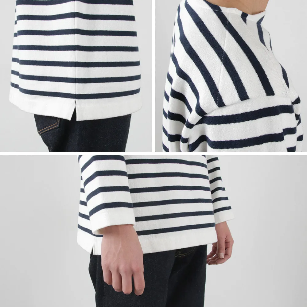 YONETOMI NEW BASIC T-Shirts^/ Wave Cotton Basque Knit Pullover