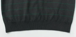 YONETOMI NEW BASIC Knits^/ Wave Cotton Knit Pullover Striped