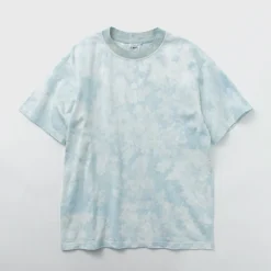 YONETOMI NEW BASIC T-Shirts^/ Yonetomi×Watanabes garment dye T-shirt lightblue