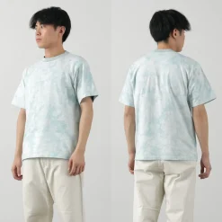 YONETOMI NEW BASIC T-Shirts^/ Yonetomi×Watanabes garment dye T-shirt lightblue