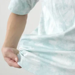 YONETOMI NEW BASIC T-Shirts^/ Yonetomi×Watanabes garment dye T-shirt lightblue
